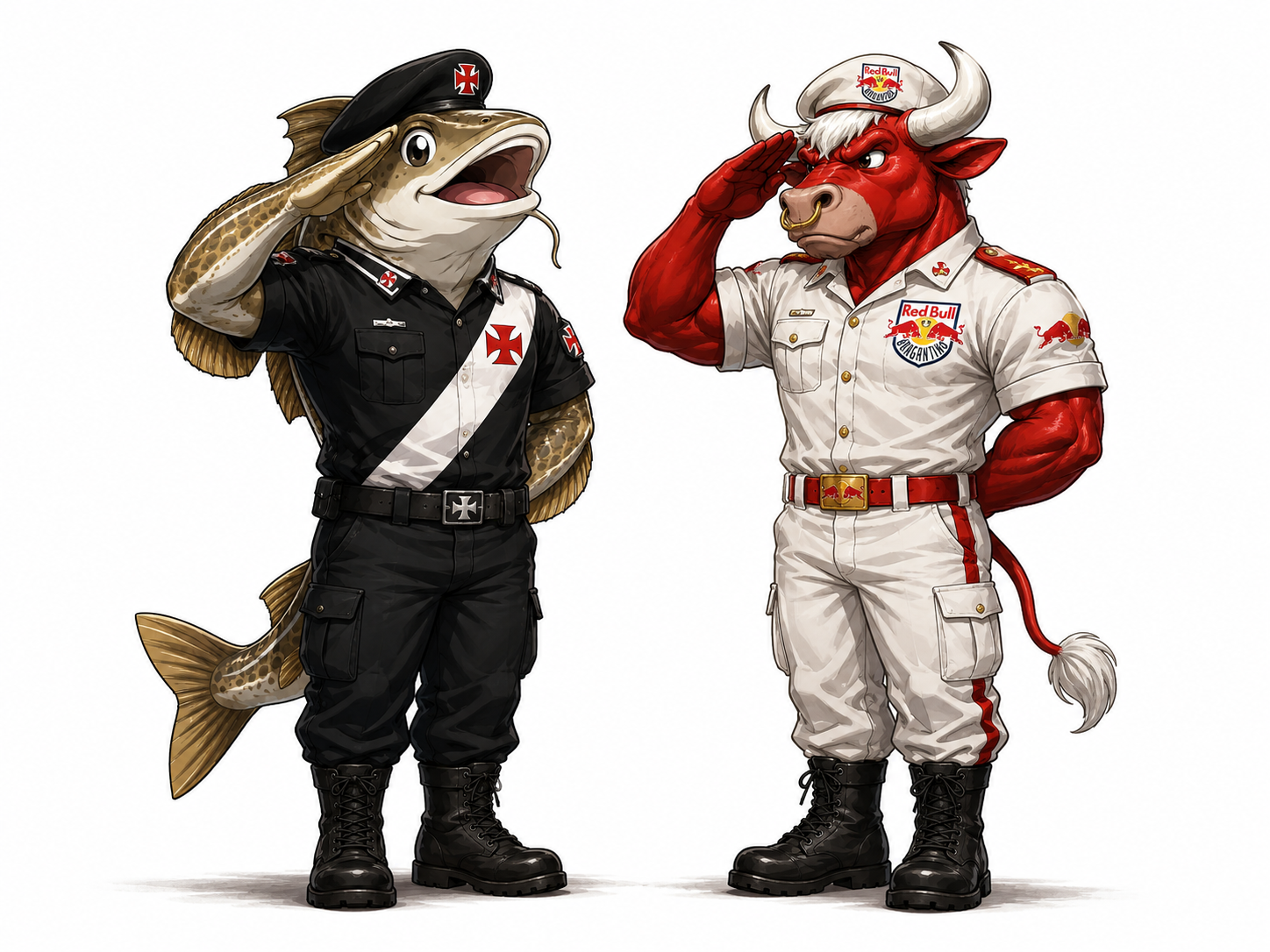 Personagens anime de Vasco x RB Bragantino
