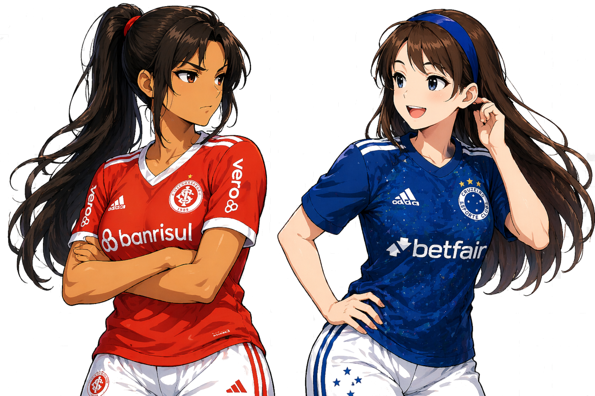 Personagens anime de Internacional e Cruzeiro