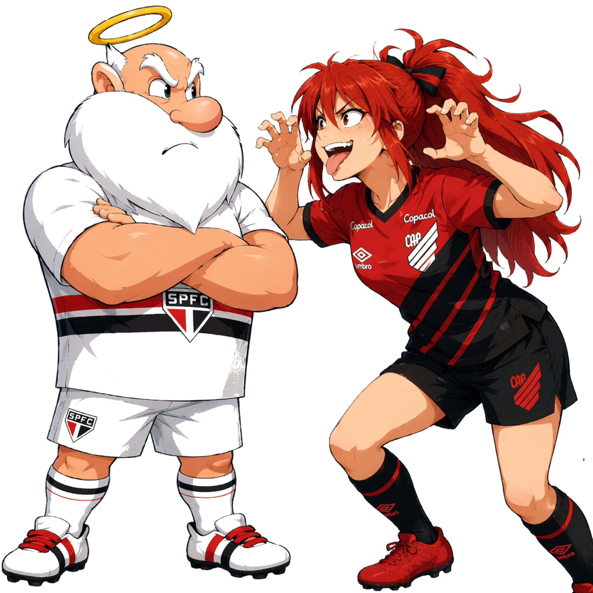 Personagens anime de São Paulo e Athletico-PR