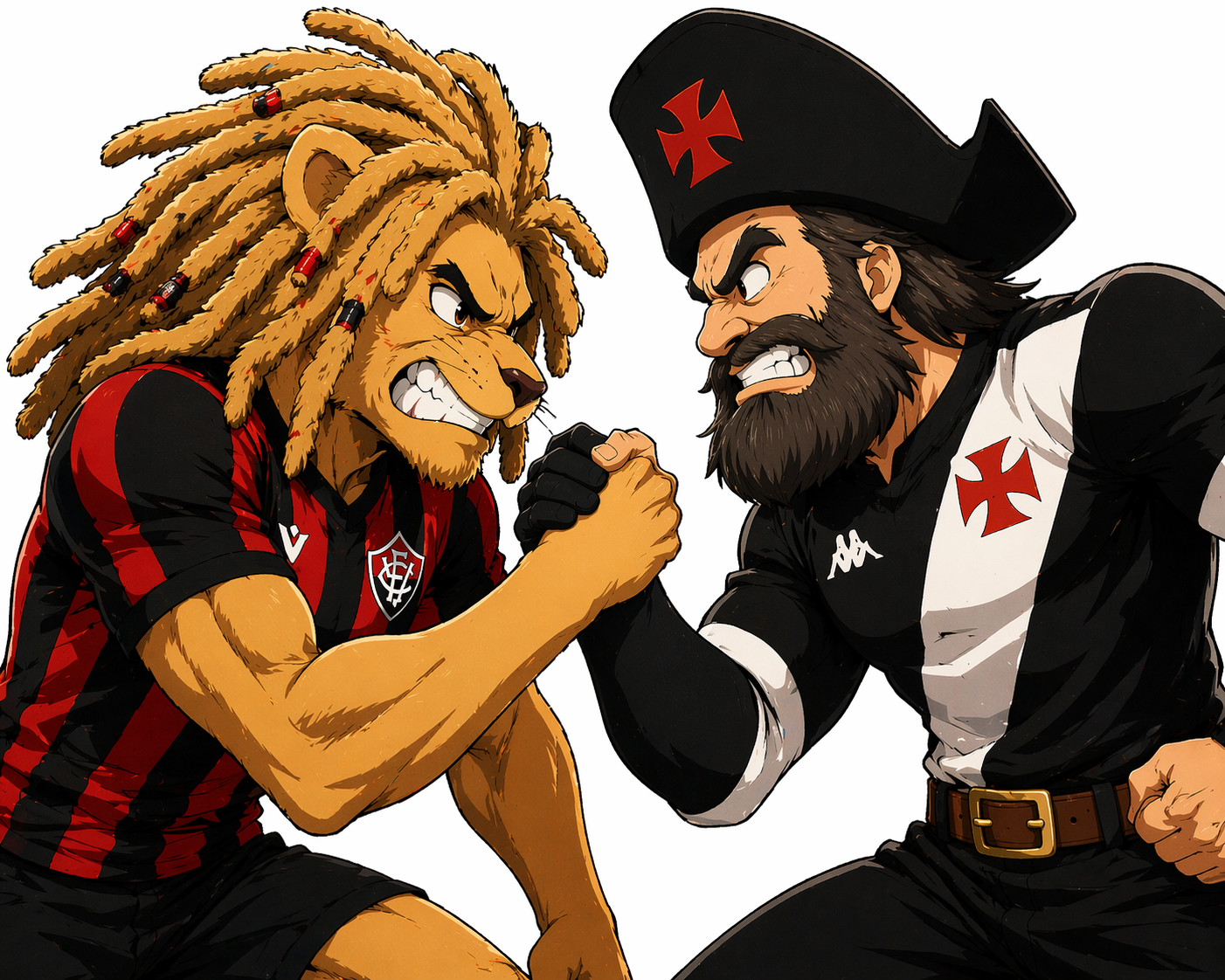 Personagens anime de Vitória e Vasco
