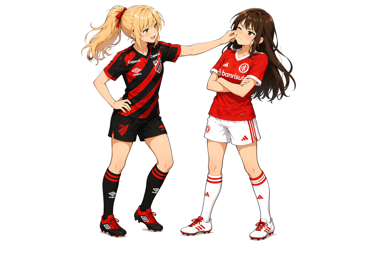 Personagens anime de Athletico-PR x Internacional