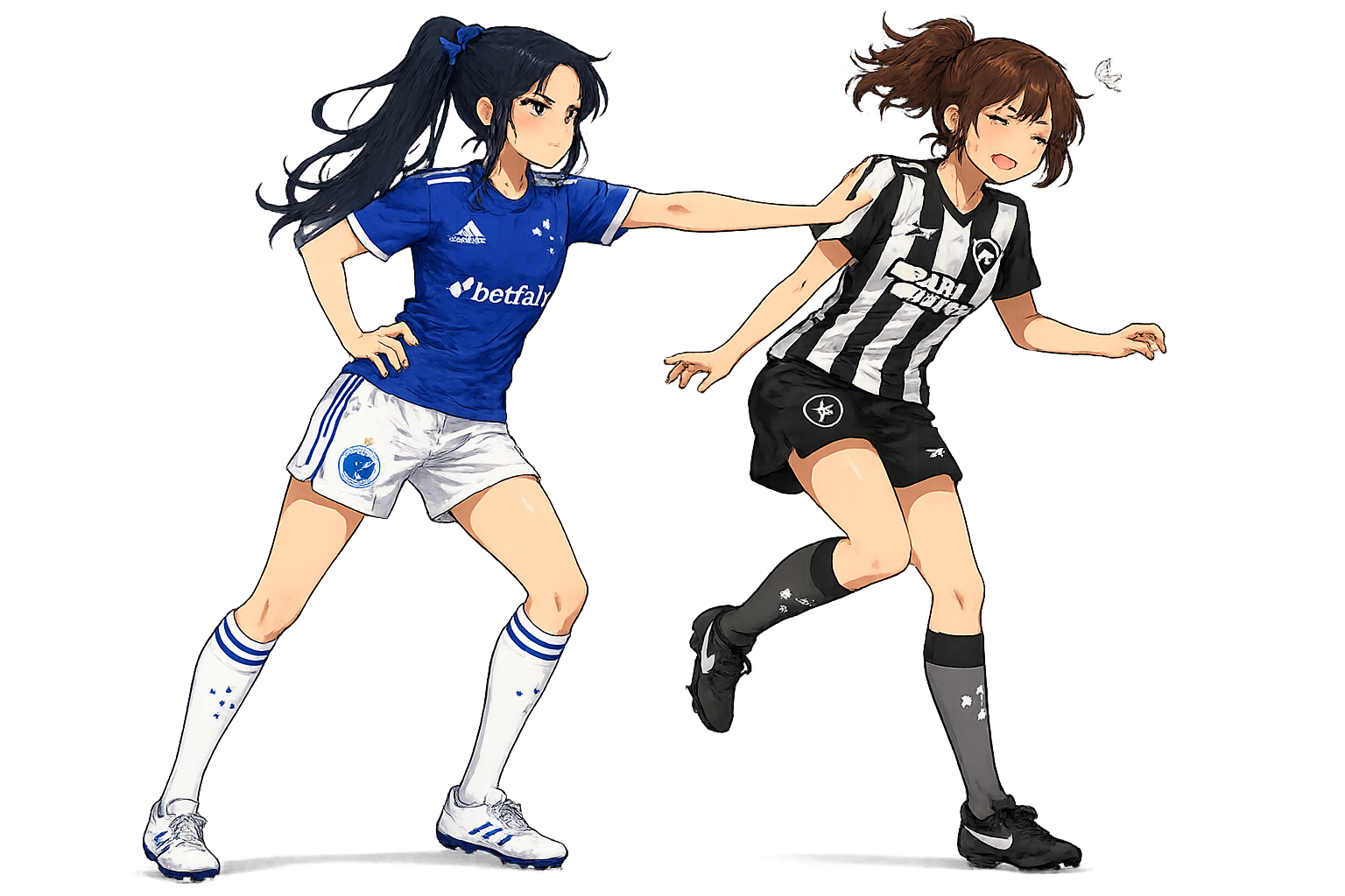 Personagens anime de Cruzeiro x Botafogo