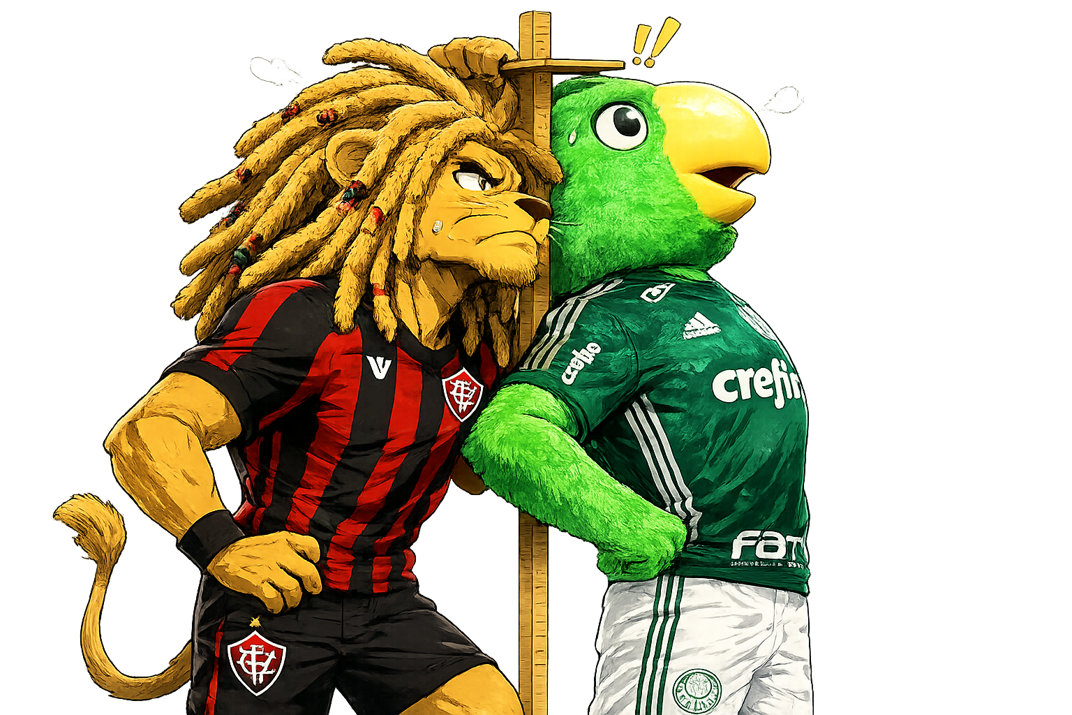Personagens anime de Vitória x Palmeiras