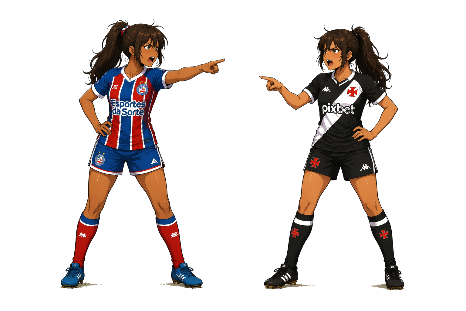 Personagens anime de Bahia x Vasco