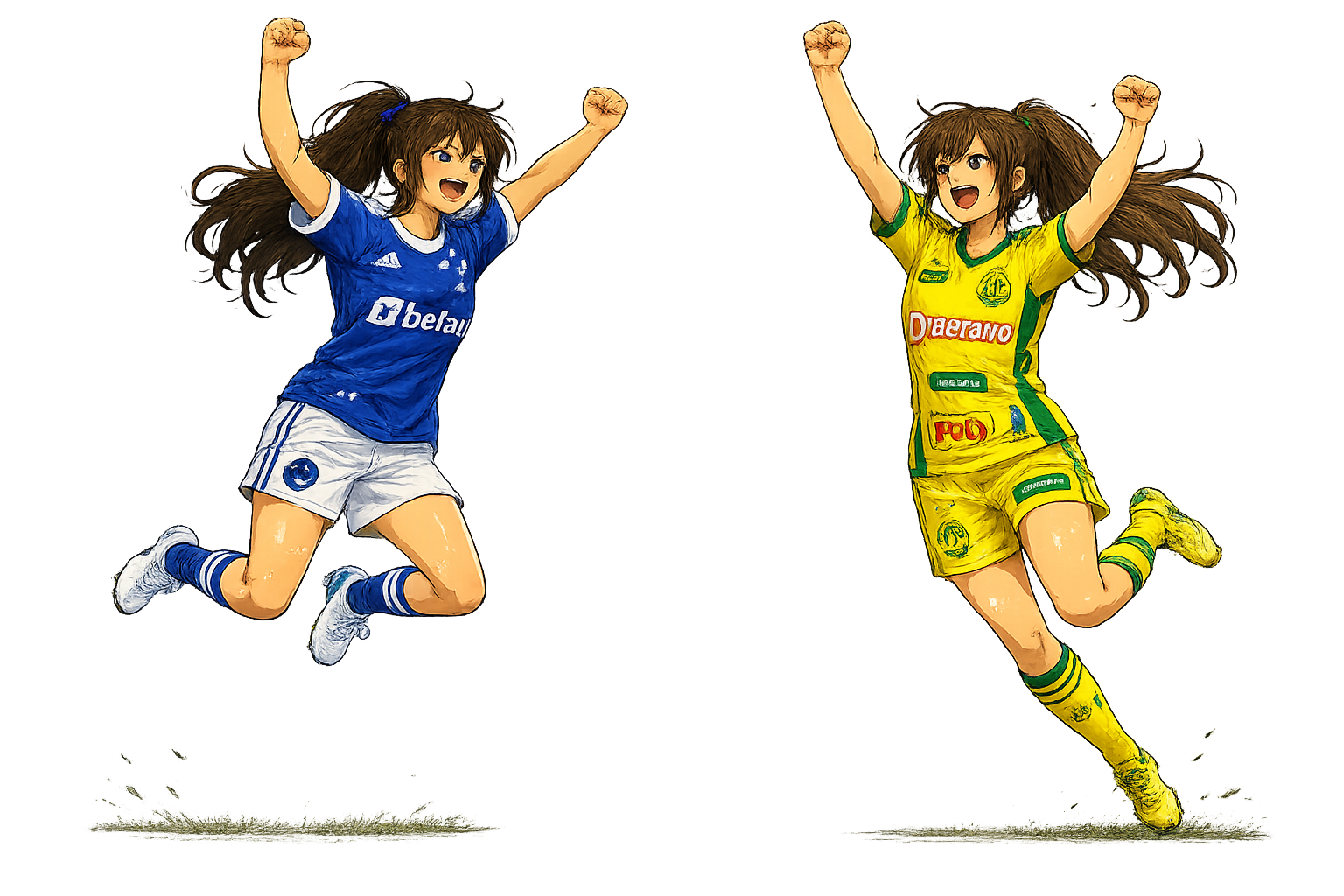 Personagens anime de Cruzeiro x Mirassol