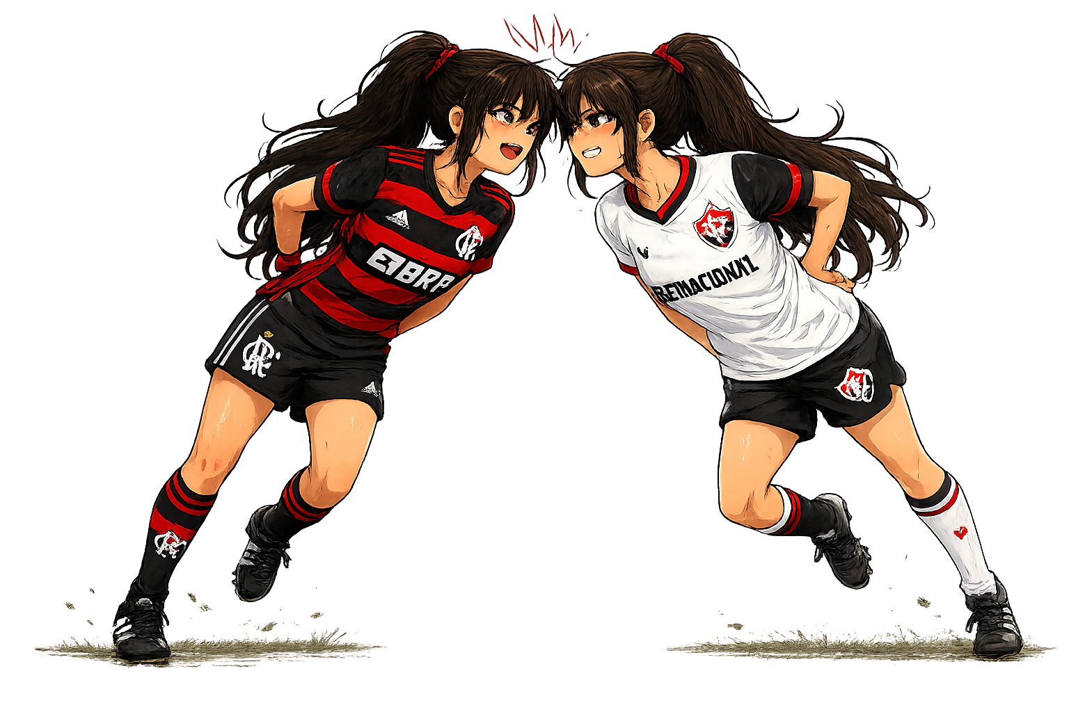 Personagens anime de Flamengo x Vitória