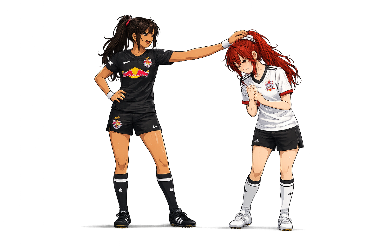 Personagens anime de RB Bragantino x Corinthians