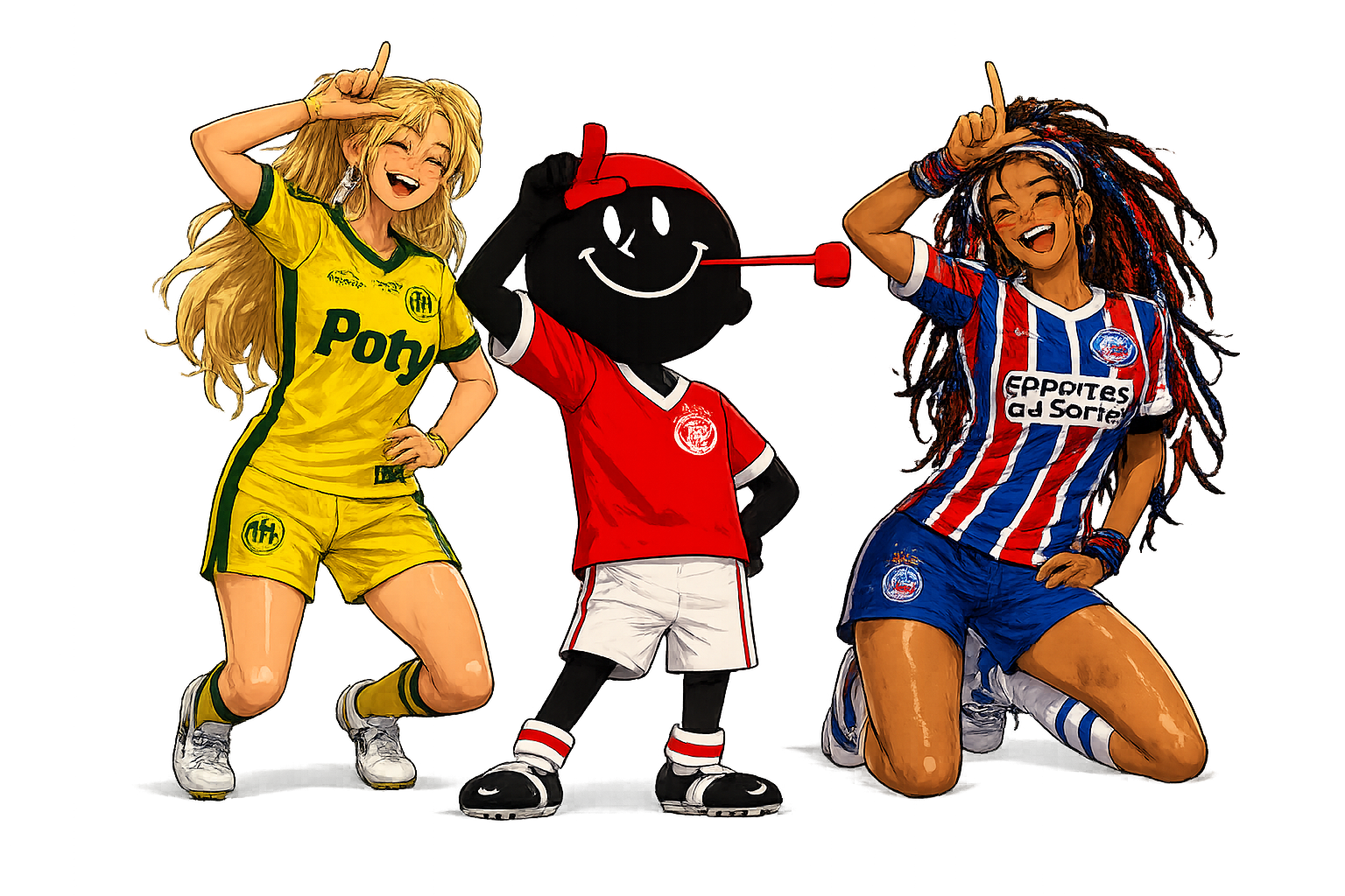Mascotes anime da rodada