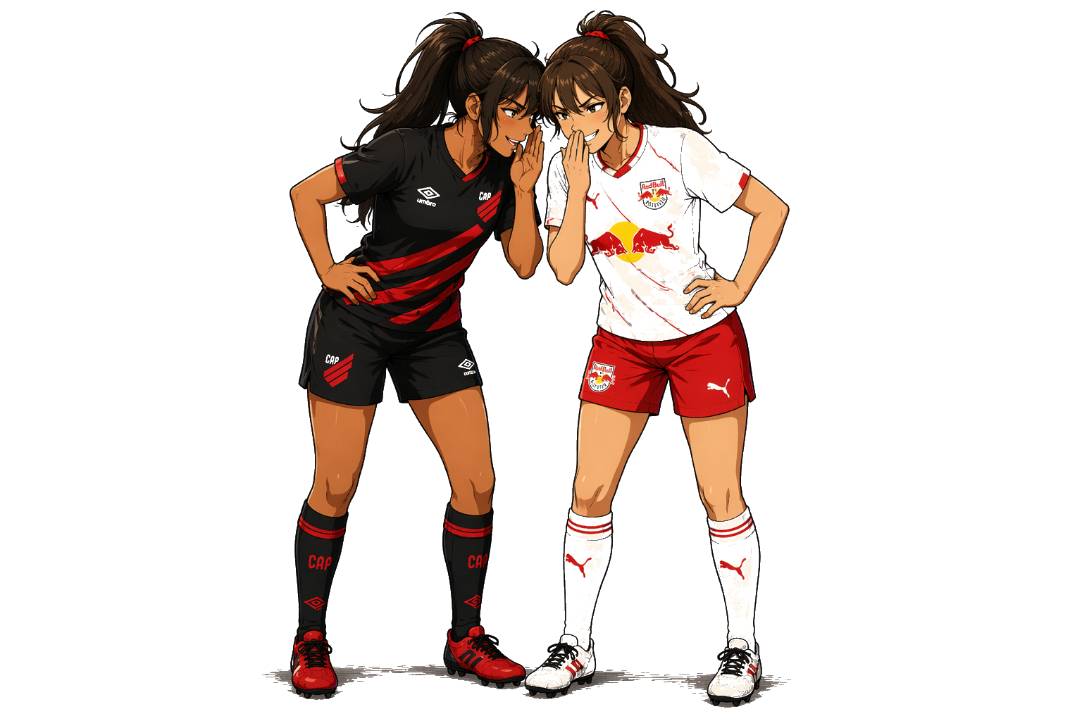 Personagens anime de Athletico-PR x RB Bragantino