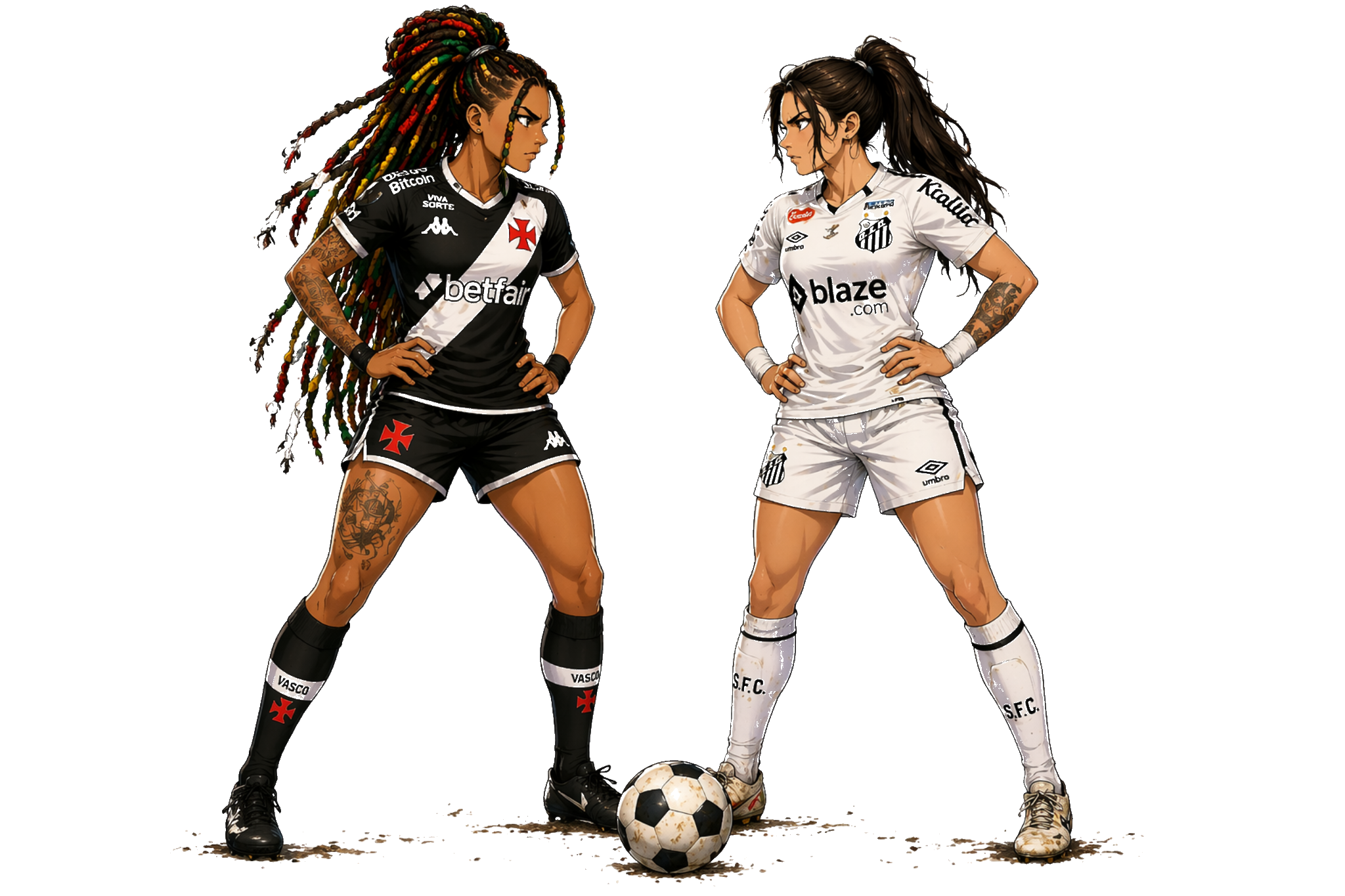 Personagens anime de Vasco x Santos