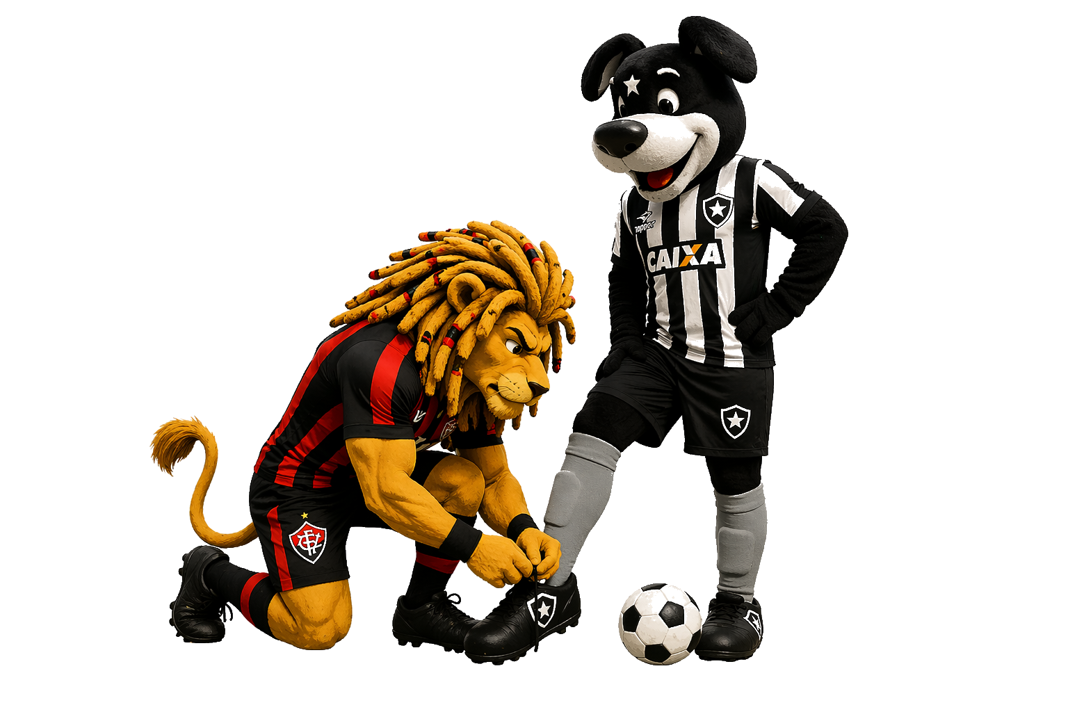 Personagens anime de Vitória x Botafogo