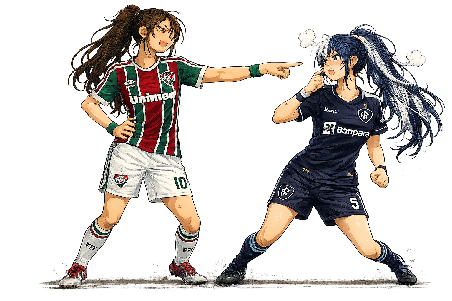 Personagens anime de Fluminense x Remo