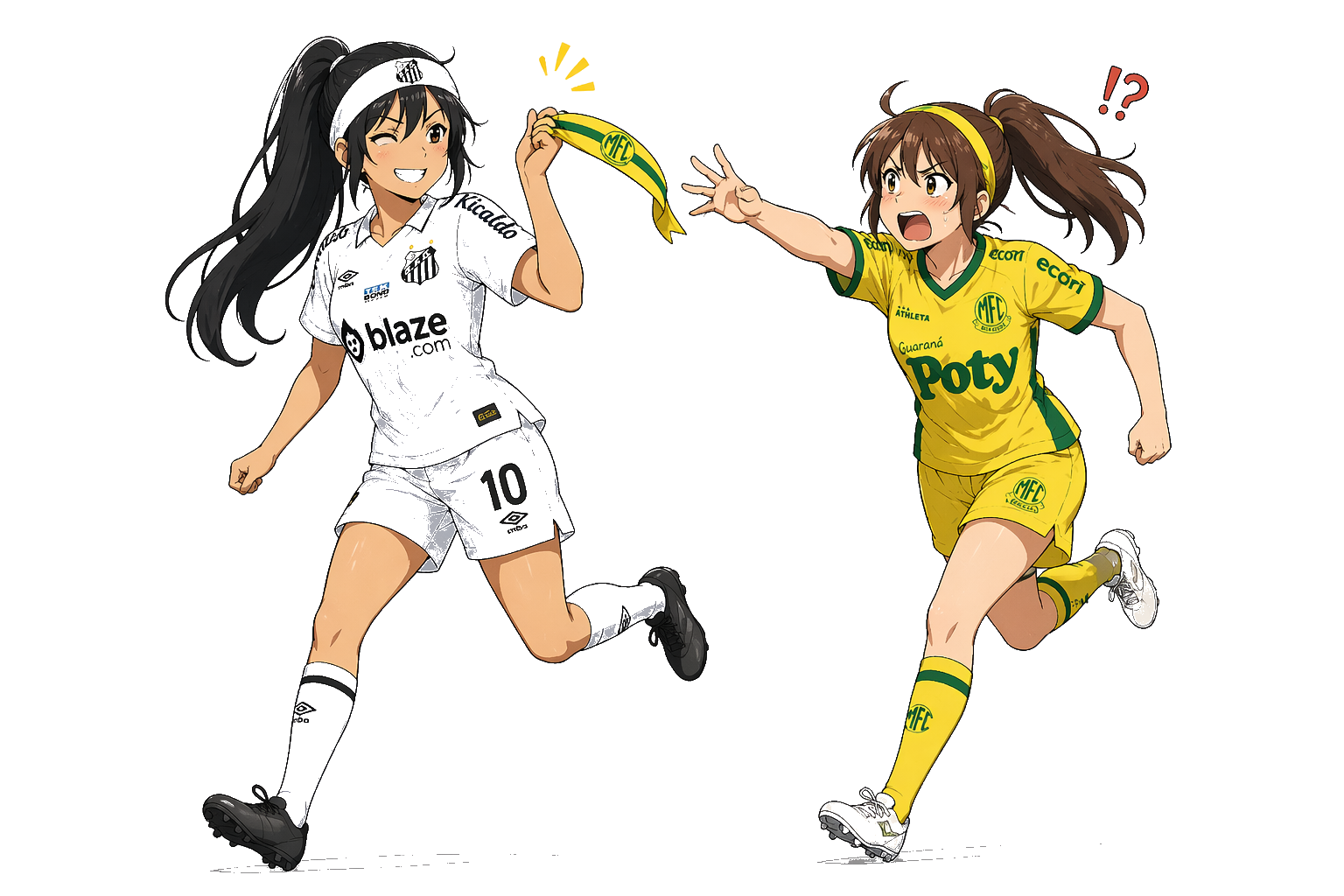 Personagens anime de Santos x Mirassol