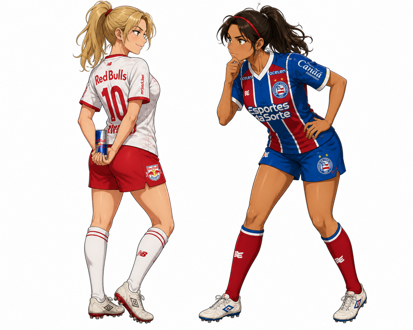Personagens anime de RB Bragantino x Bahia